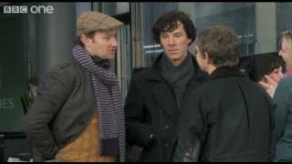 Steven Moffat and Mark Gatiss interview  Sherlock  BBC [upl. by Ahsikcin]