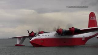 Martin Mars Water Bomber Demo  Richmond BC [upl. by Eecrad784]