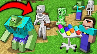 THIS LABORATORY PILL TURNS MOBS INTO MUTANTS IN MINECRAFT  100 TROLLING TRAP [upl. by Yennor742]