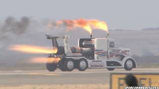 2011 MCAS Miramar Air Show  Shockwave Jet Truck [upl. by Sucramraj]