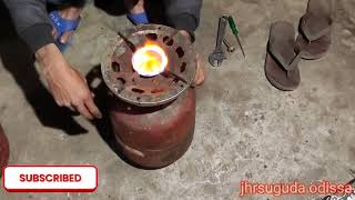 5 kg cylinder Mein gas Kaise bharebig to small LPG gas transfer [upl. by Gaul]