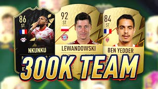 BEST CHEAP 300K FUT CHAMPS TEAM 300K SQUAD BUILDER  FIFA 22 ULTIMATE TEAM [upl. by Dorcas]