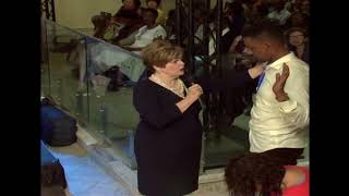 Prophet Cindy Jacob Prophesying to Apostle Yohannes Girma at an International Convocation [upl. by Ahsino]