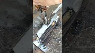 stick welding in stainless steel shorts [upl. by Oilasor]