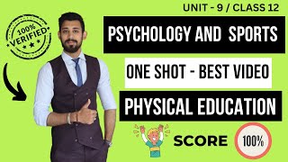 Psychology and Sports  One shot with Proper Notes  Class 12  Unit 9  Rajat arora [upl. by Ennyroc]