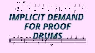 Implicit Demand For Proof  Twenty One Pilots  Drums Sheet Music [upl. by Junieta]