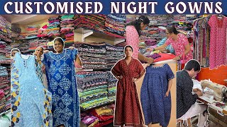 Customised Night Gown Rs325 Only  Night Wear for Women  Nighty Design Cheapest Market in Mumbai [upl. by Nigel]