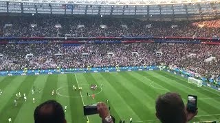 ALEMANIA 01 MÉXICO TODO EL ESTADIO LUZHNIKI CANTA quotCIELITO LINDOquot [upl. by Ardnaskela766]