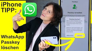 iPhone Tipp zu WhatsApp Passkey wieder deaktivieren iPhone einfach erklärt [upl. by Nuncia]