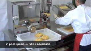 Pastation macchinario per pasta fresca per Ristoranti Gastronomie e piccoli Pastifici [upl. by Colligan827]