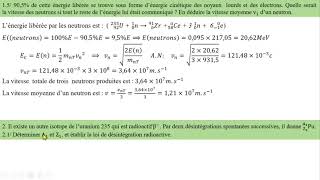 Fission nucléaire  Datation par le potassium 40  Energie libérée  Exercice corrigé [upl. by Stroup740]
