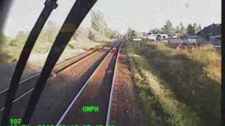 Train Crashes into Construction Crews Equipment [upl. by Ardle237]