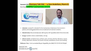 CAMPRAL® acamprosate calcium abstinence from alcohol [upl. by Brice]