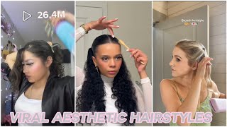 📌Aesthetic trending hairstyles 💖👸🌼 [upl. by Paddie]