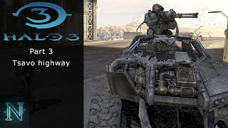 Halo 3 Part 3 Tsavo Highway Legendary Solo MCC [upl. by Nirtiac]