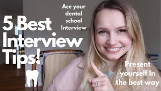 5 BEST Dental School Interview Tips  foreigntrained dentits [upl. by Aikkan]