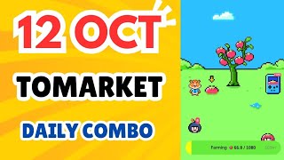 Tomarket airdrop combo 12 October  Tomarket Daily Combo Today [upl. by Atalanta]