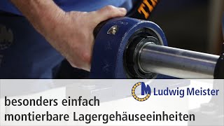 Die besonders einfach zu demontierende Lagergehäuseeinheit [upl. by Simon]