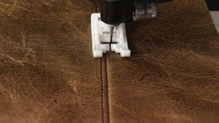 How To Sew With Leather or Vinyl [upl. by Nahej309]