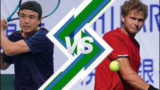 Taro Daniel ダニエル 太郎 vs August Holmgren  MATSUYAMA 2023 [upl. by Ambrosius265]