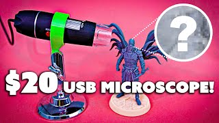 20 USB Microscope  Is it any good 3D Printing Close Ups [upl. by Der]