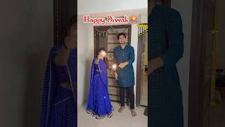 Happy Diwali 🪔❤️ Brothersister love  tiyaa  shubham trending diwali diwalispecial [upl. by Kerk884]