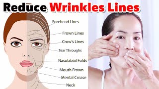 How to reduce wrinkles lines on face  No Talking  Facial Massage Anti Aging [upl. by Mufi]