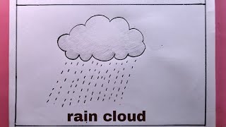 How To Draw Rain Clouds Step By Step [upl. by Edora]