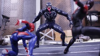 Marvels SpiderMan stop motion spiderman vs venom [upl. by Bloom]