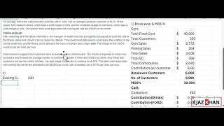 ACCA CVP Analysis BreakEven Point Margin of Safety Health Nuts Solution Part b and C [upl. by Georgeanne305]