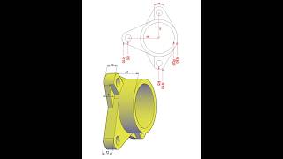 AUTOCAD 3D basic modeling for practice work 11 shorts [upl. by Girovard]