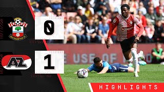 HIGHLIGHTS Southampton 01 AZ Alkmaar  Preseason friendly [upl. by Ainessey]