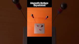 What Happens When Magnets amp Springs Interact shorts short physicsfun experiment viral diy [upl. by Cud]