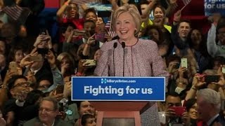 Hillary Clintons full New York primary victory speech [upl. by Ednutey]