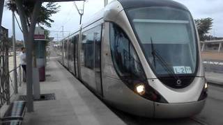 Première des Rames Uniques de 32 mètres  Tramway RabatSalé [upl. by Ailecec]