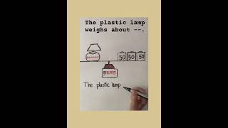 The plastic lamp weighs about  shorts [upl. by Ehcor]