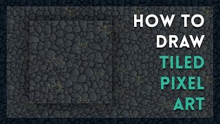 How To Draw Tiled Pixel Art  Tutorial [upl. by Ardnuahsal290]