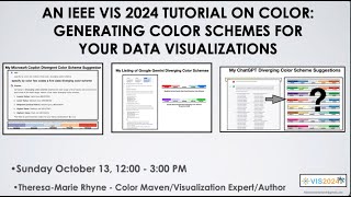 IEEE VIS 2024 Tutorial on Generating Color Schemes Slides [upl. by Notniuq364]