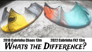 2022 Cabrinha FX2 vs 2018 Cabrinha Chaos [upl. by Htepsle630]