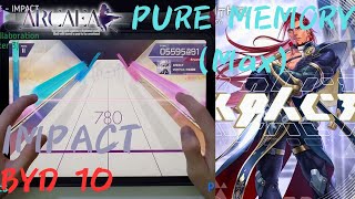 Arcaea｜超大跨度蛇｜IMPACT BYD 10 PURE MEMORY 理論值 10001392pts [upl. by Bertrando327]