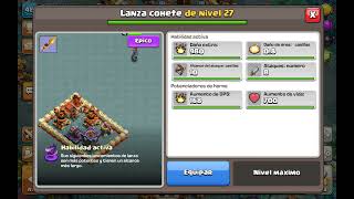 NULLS CLASH CLASH OF CLANS HABILIDAD ÉPICA LANZACOHETES PARA LA LUCHADORA REAL [upl. by Atsilac]