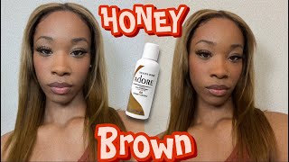 ADORE HONEY BROWN HAIR DYE [upl. by Ahseenal]