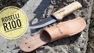 Обзор ножа Roselli R100 Финские ножи классика puukko Hunting knife [upl. by Eletnahs]