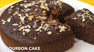 Bourbon Chocolate Biscuit Cake  3 Ingredient Eggless No Oven Bake Recipe [upl. by Edgar649]