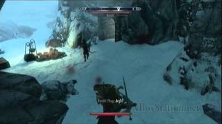 The Elder Scrolls V Skyrim Misc Quest Kill Uttering Hills Camp Bandit Leader [upl. by Yenruoj]