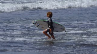 Young Surfers In Bali  Surf Keramas Beach  Surfing Bali  Surf Trip Bali [upl. by Ivad]