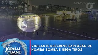 Vigilante descreve explosão de homembomba e nega tiros no atentado  Jornal da Band [upl. by Placido]