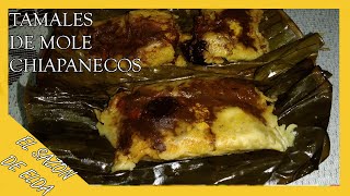 Tamales Chiapanecos de Mole especial Con pollo [upl. by Niliram]