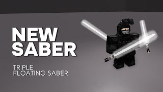 NEW Triple Floating Saber  Saber Showdown Roblox [upl. by Enelrihs]