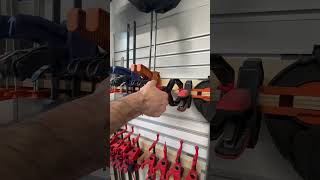 Wood Shop Clamp Storage  Keeping it Simple woodworking diy music [upl. by Alinoel995]